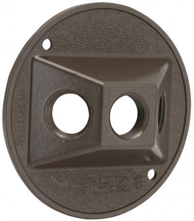 Round Lampholder Cover Bronze WP