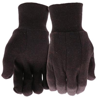 L Brown Jersey Glove
