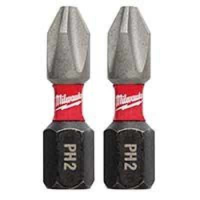 2pk #1x1" Phillips Bit Shockwave