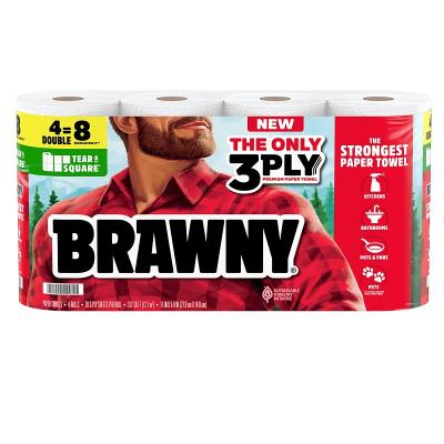4pk Brawny 3-ply Paper Towel^