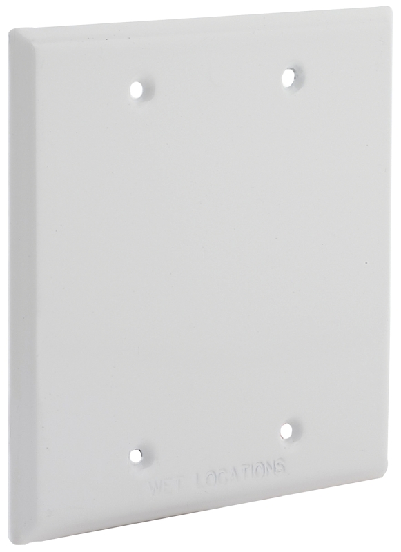 2G Outdoor Box Blank Cover White