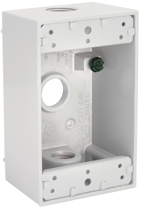 1G Outlet Box White WP