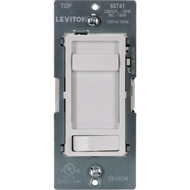 White Slide Dimmer SP/3Way