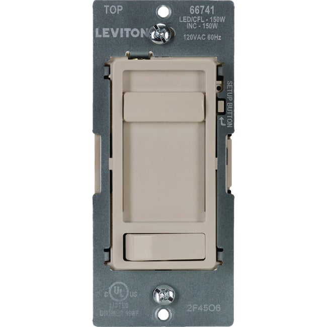 L Almond Slide Dimmer SP/3Way