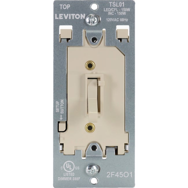 Ivory Toggle Dimmer SP/3W