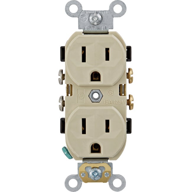 15A 125V Ivory Receptacle 5-15R