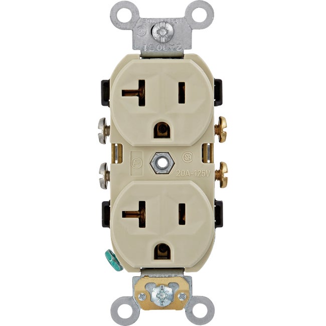 20A Ivory Duplex Receptacle