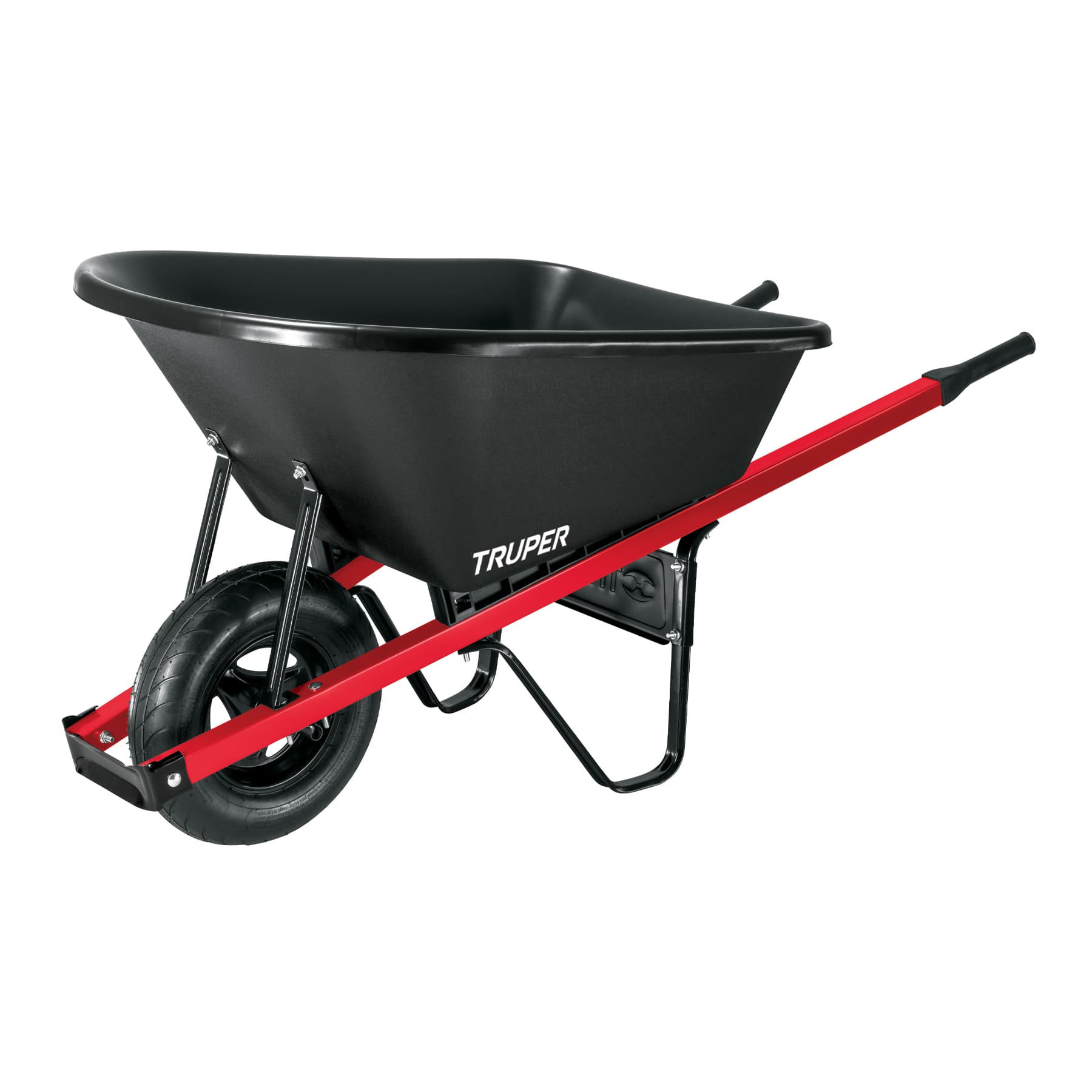 6CF Wheelbarrow w/Poly Tray