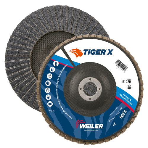 7x7/8 40Z  Flap Disc T27