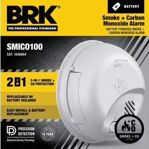 Smoke & CO Alarm Battery Op