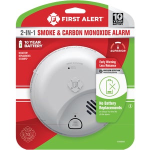 Smoke & CO Alarm Battery Op