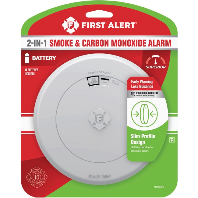 Smoke & CO Alarm Battery Op