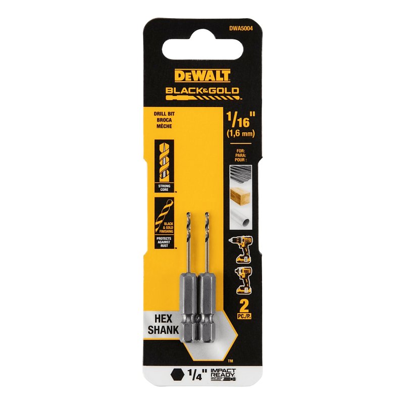 2pk 1/16 Hex Shank Drill Bit