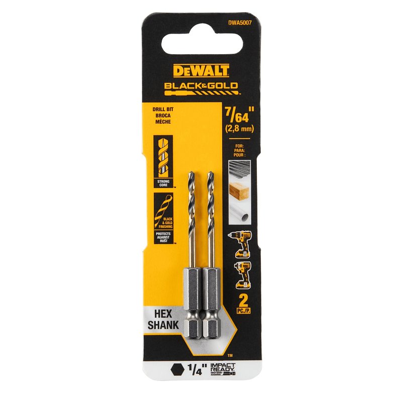 2pk 7/64 Hex Shank Drill Bit