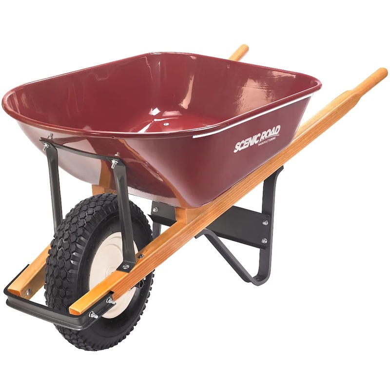 6CF SR Wheelbarrow W/Knobby Tire