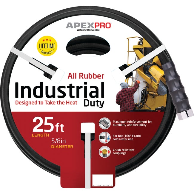 5/8x25 Black Rubber Hose