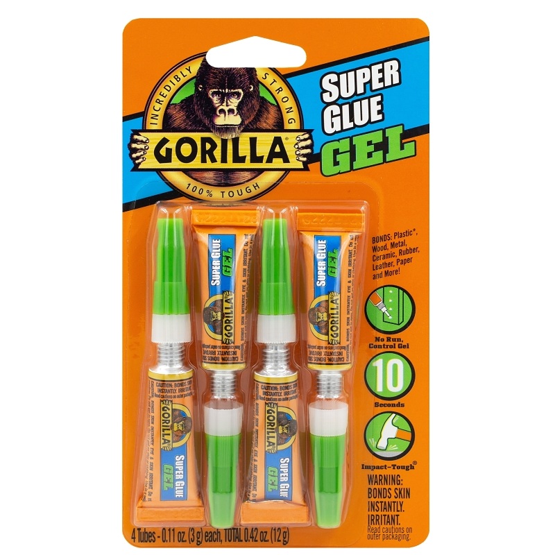 4pk Gorilla Super Glue Gel