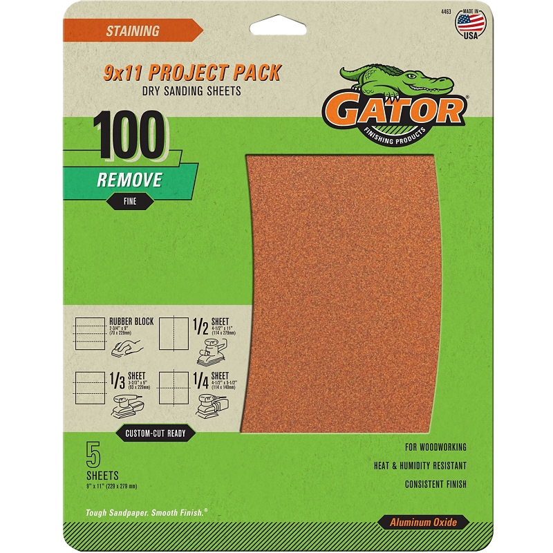 5pk 100G Garnet Sandpaper