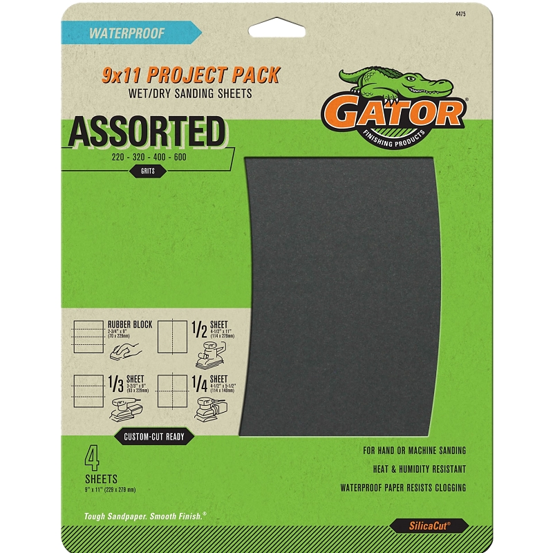 4pk Wet/Dry Paper Assorted