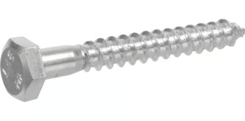 Lag Screws Zinc Plated