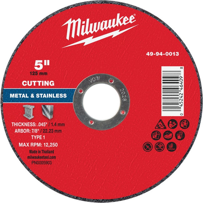 5"x.045x7/8 Metal Cutoff Blade