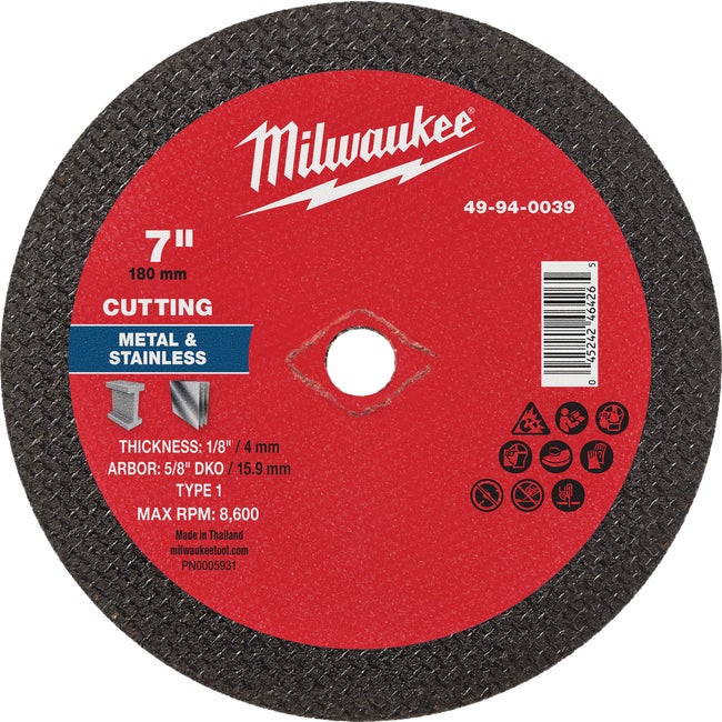 7x1/8 Metal Cutoff Blade
