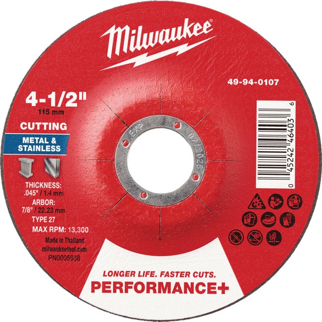 4-1/2x.045x7/8 DC Metal Cutoff