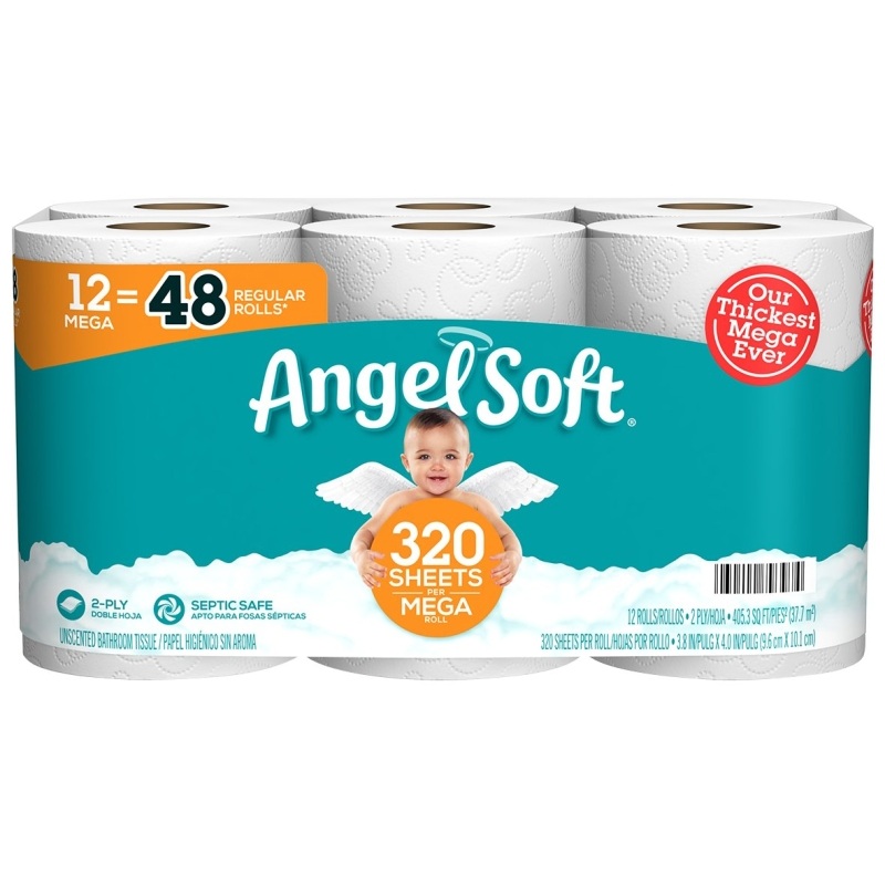 12pk Angel Soft Mega Roll