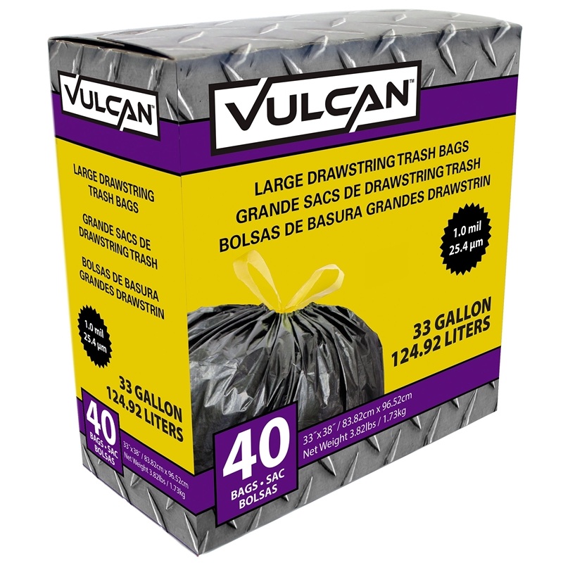 40ct 33gal D/S Trash Bag