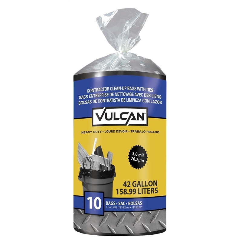 10ct 42gal 3Mil Trash Bag