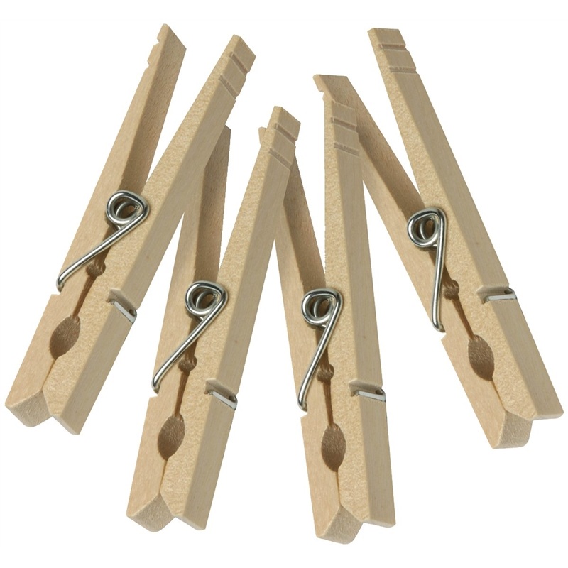 50pk Wood Clothespin