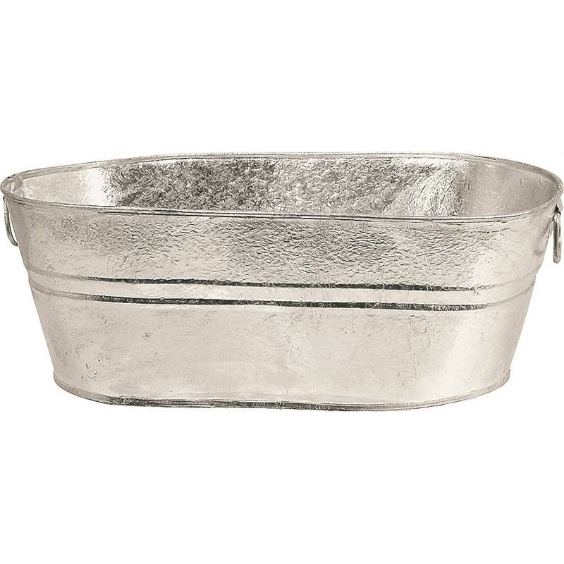 7.5gal Galv Oval Tub