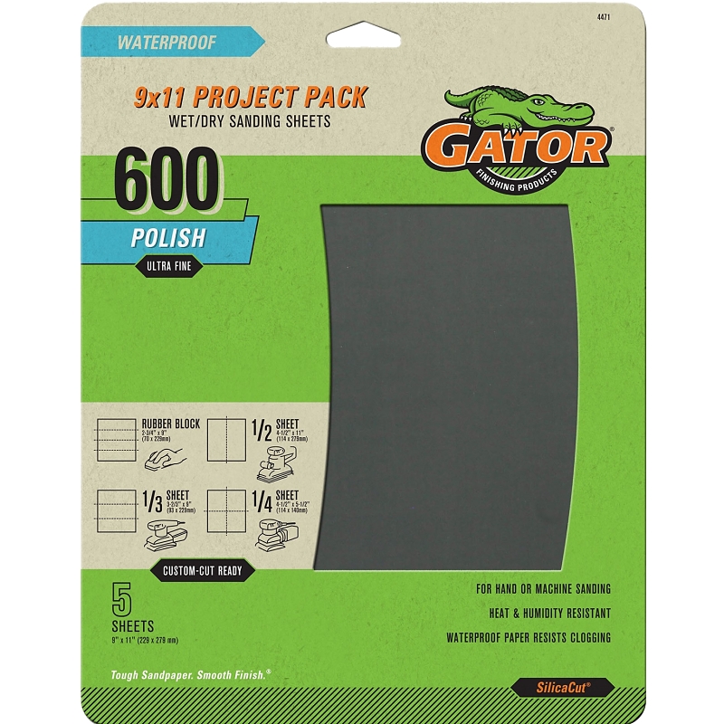 5pk 600G Wet/Dry Paper