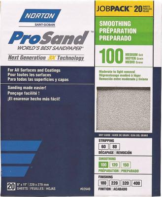 20pk 100G 3X Sandpaper