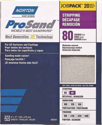 20pk 80G 3X Sandpaper