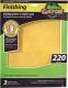 3pk 220G Alum Oxide Sandpaper