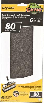 6pk 80G H&L Drywall Sandpaper