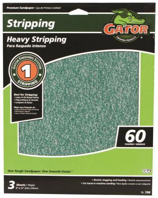 3pk 60G Alum Oxide Sandpaper