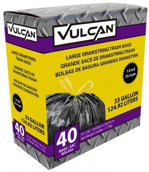 40ct 33gal D/S Trash Bag