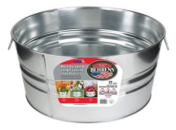17gal Galv Round Tub