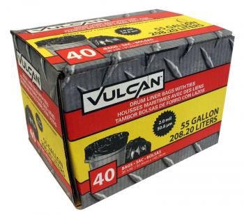 40ct 55gal 2Mil Trash Bag