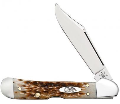 SS Mini CopperLock  Amber Bone