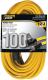 100' 12/3 Yellow Extension Cord