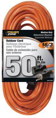 50' 16/3 Ext Cord Orange