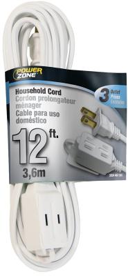 *12' 16/2 White Ext Cord