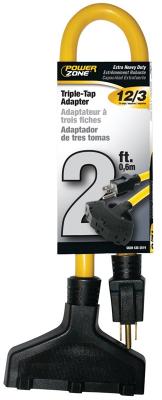 2' 12/3 3-Outlet Ext Cord