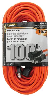 16/2 100' Ext Cord