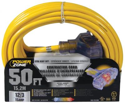 12/3 50' 3Tap Ext Cord