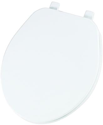 Toilet Seat White Round Plastic