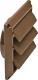 4" Brown Louver Vent Face